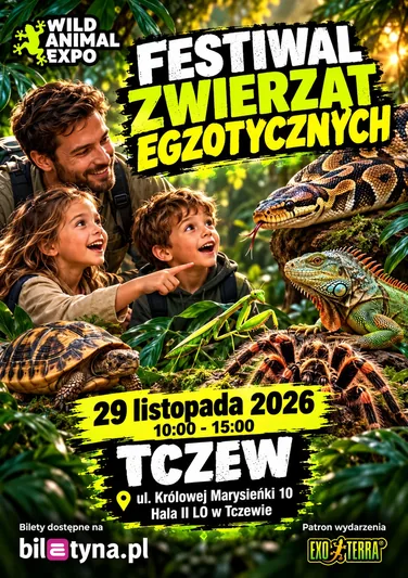 Wild Animal Expo – Targi Zwierząt Egzotycznych w Tczewie –  29 listopad 2026